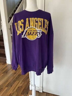Los Angeles Lakers Purple Crewneck Sweatshirt